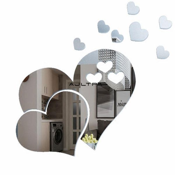 mirrors 100pcs double love heart shape mirror self-adhesive stickers crystal wall paper diy 3d home decal decoration
mirrors 100pcs double love heart shape mirror self-adhesive stickers crystal wall paper diy 3d home decal decoration