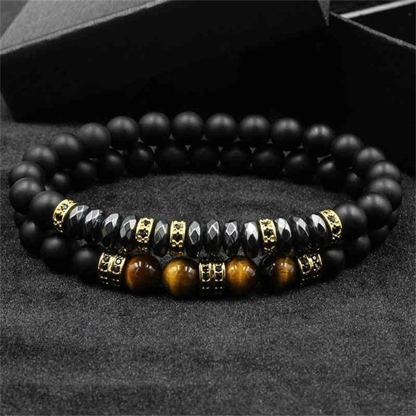2pcs/set brand fashion pave cz men bracelet 8mm matte beads with hematite bead diy charm for wrist strap accessories gift valentine's d, Golden;silver
2pcs/set brand fashion pave cz men bracelet 8mm matte beads with hematite bead diy charm for wrist strap accessories gift valentine's d, Golden;silver