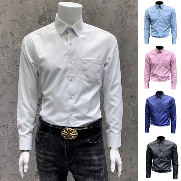 men's dress shirts mens fashion casual long sleeve solid color lapel office business daily -5xl, White;black
men's dress shirts mens fashion casual long sleeve solid color lapel office business daily -5xl, White;black