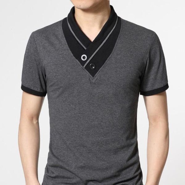 men's t-shirts 2021 summer fashion men patchwork button v neck short sleeve t-shirt slim breathable blouse top, White;black
men's t-shirts 2021 summer fashion men patchwork button v neck short sleeve t-shirt slim breathable blouse top, White;black