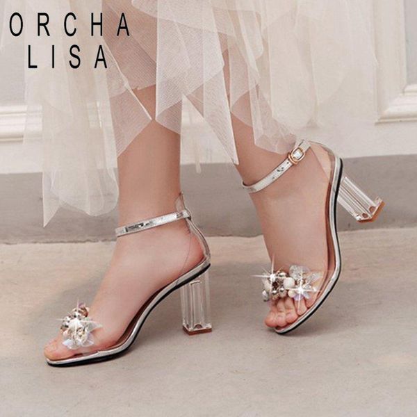 2021 transparent woman crystal flower sandals ladies outdoor summer comfortable high heel ankle strap shoes, Black
2021 transparent woman crystal flower sandals ladies outdoor summer comfortable high heel ankle strap shoes, Black