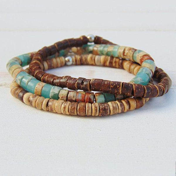 beaded, strands mens surfer bracelet beaded stacking bracelets boho hematite, Black
beaded, strands mens surfer bracelet beaded stacking bracelets boho hematite, Black