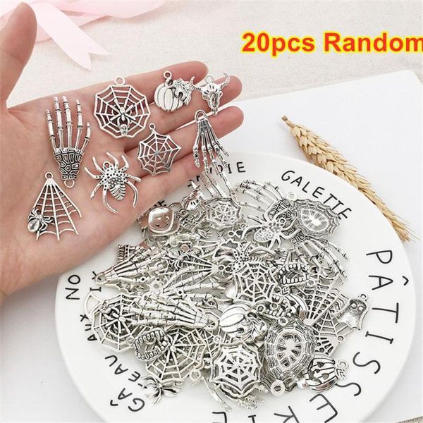 charms 20pcs random christmas pumpkins metal spider ghost skeleton pendant halloween skull, Bronze;silver
charms 20pcs random christmas pumpkins metal spider ghost skeleton pendant halloween skull, Bronze;silver
