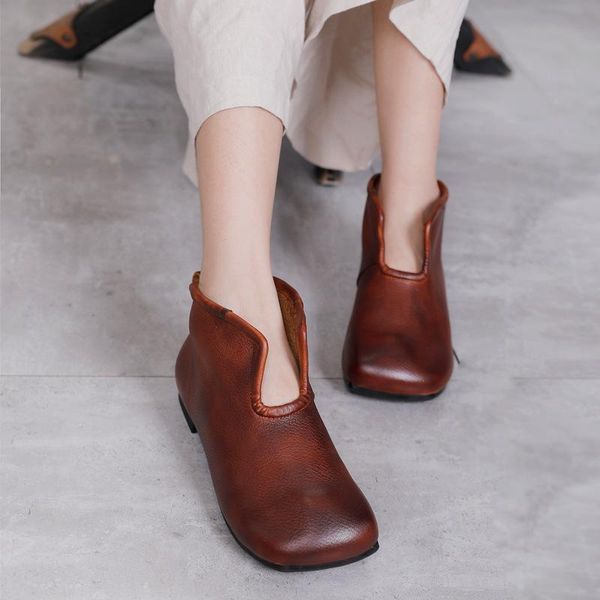 boots 2021 autumn and winter leather polished round toe low-heel solid color flat-bottomed women's ankle, Black
boots 2021 autumn and winter leather polished round toe low-heel solid color flat-bottomed women's ankle, Black