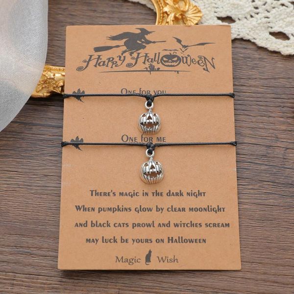charm bracelets 2pcs/set retro creative gothic skull pumpkin head handmade couple bracelet punk for women men fashon jewelry halloween, Golden;silver
charm bracelets 2pcs/set retro creative gothic skull pumpkin head handmade couple bracelet punk for women men fashon jewelry halloween, Golden;silver