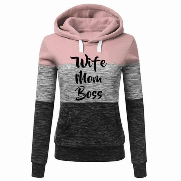 women's hoodies & sweatshirts for women splice wife mom letters print kawaii sweatshirt femmes girls casual female, Black
women's hoodies & sweatshirts for women splice wife mom letters print kawaii sweatshirt femmes girls casual female, Black