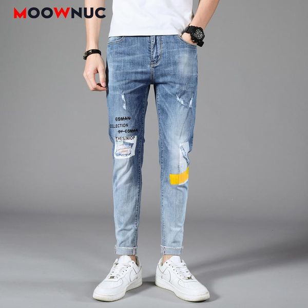 jeans casual pants autumn sweatpants streetwear male trousers moownuc hole skinny denim for men slim designer straight men's, Blue
jeans casual pants autumn sweatpants streetwear male trousers moownuc hole skinny denim for men slim designer straight men's, Blue