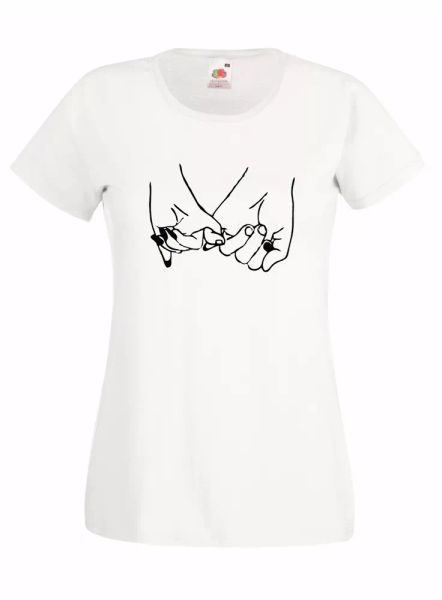 t-shirt shirt women j2044 hands girls friends forever love power friends, White;black
t-shirt shirt women j2044 hands girls friends forever love power friends, White;black