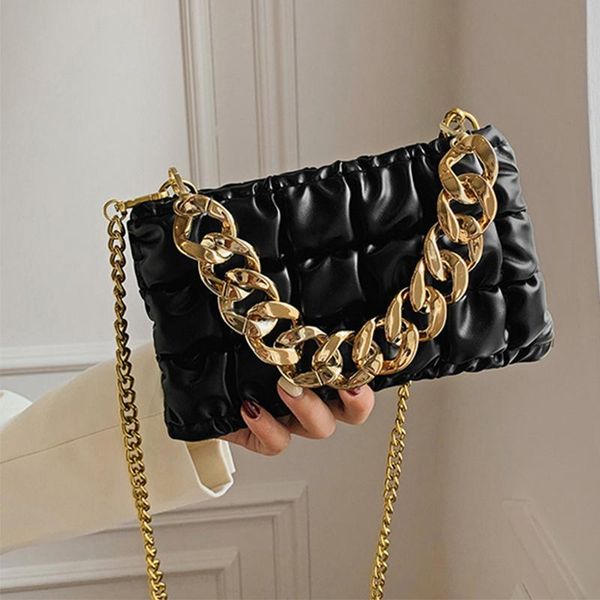 evening bags thick chains shoulder bag pleated plaid crossbody luxury women 2021 winter small square designer handbag and purse
evening bags thick chains shoulder bag pleated plaid crossbody luxury women 2021 winter small square designer handbag and purse