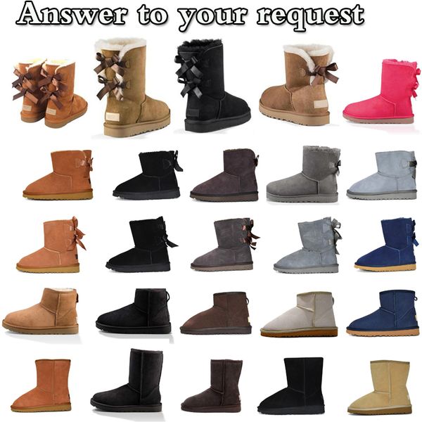 women classic snow boots ankle short mini bow fur boot for winter warm chestnut black pink grey girl booties size 36-41 fashion
women classic snow boots ankle short mini bow fur boot for winter warm chestnut black pink grey girl booties size 36-41 fashion