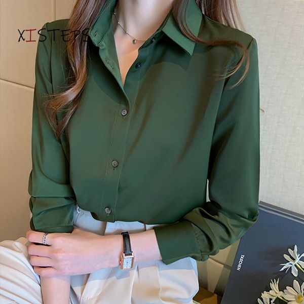 satin professional suit shirts blouses women 2021 long sleeve shirts office work wear chic ladies clothes green blouse, White
satin professional suit shirts blouses women 2021 long sleeve shirts office work wear chic ladies clothes green blouse, White