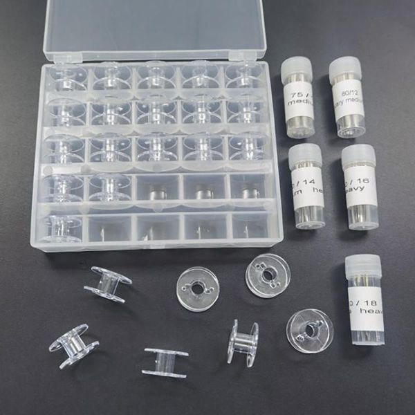 25pcs home empty bobbins spools clear sewing machine case stitch supplies storage box tools accessories notions &, Black
25pcs home empty bobbins spools clear sewing machine case stitch supplies storage box tools accessories notions &, Black