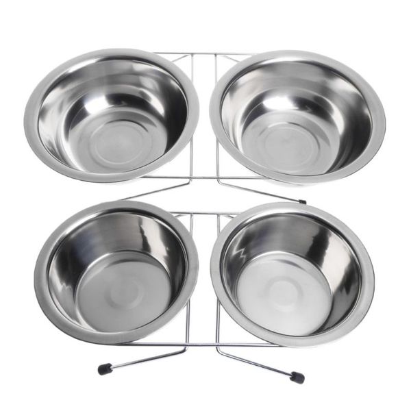 dog bowls & feeders pet double bowl feeding cat puppy feeder stainless steel water supplies
dog bowls & feeders pet double bowl feeding cat puppy feeder stainless steel water supplies
