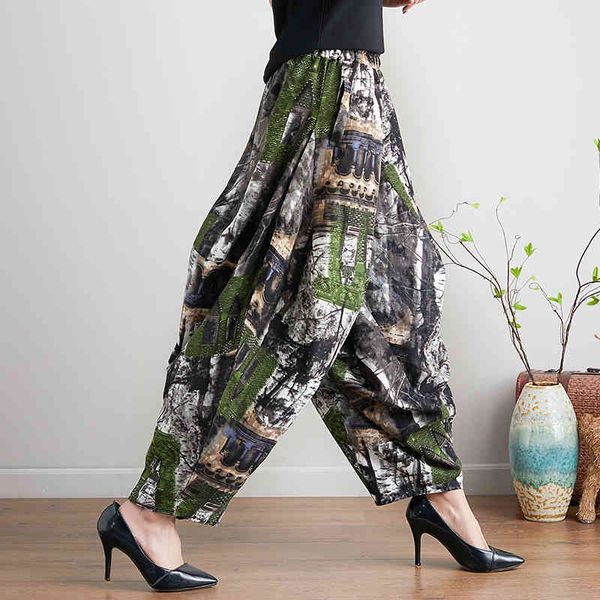 women's pants & capris women summer casual high waist vintage print loose cotton linen long trousers harem pantalon femme ovm7, Black;white
women's pants & capris women summer casual high waist vintage print loose cotton linen long trousers harem pantalon femme ovm7, Black;white