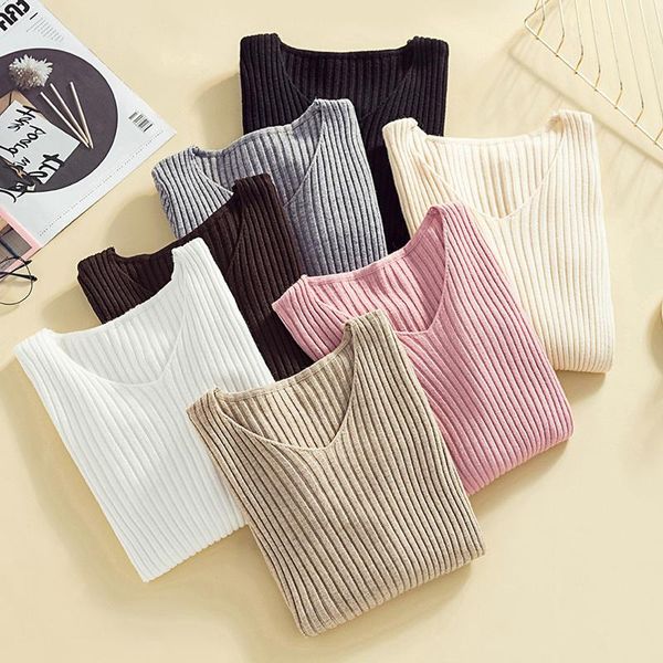 women's sweaters jchb pullover knit sweater women winter clothes jumper v neck soft rib knitted knitwear pull femme, White;black
women's sweaters jchb pullover knit sweater women winter clothes jumper v neck soft rib knitted knitwear pull femme, White;black