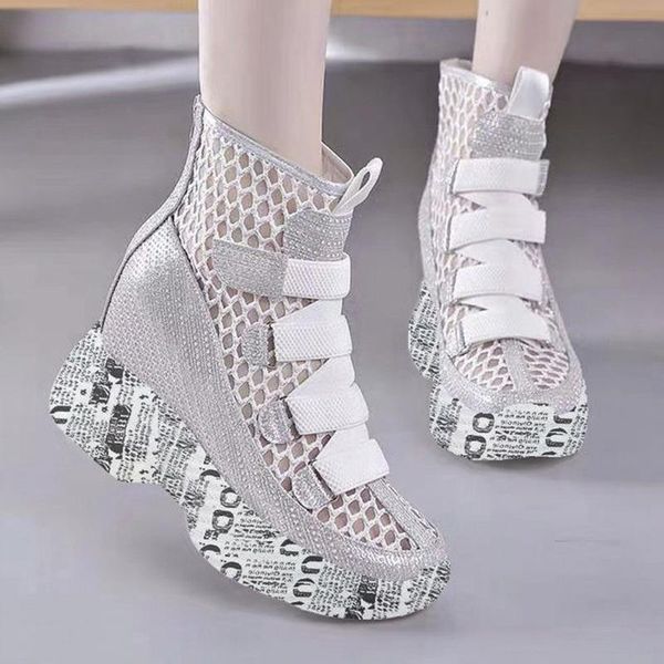 rimocy 2021 fashion mesh breathable ankle boots for women point toe hidden heels sandals woman hollow out wedges, Black
rimocy 2021 fashion mesh breathable ankle boots for women point toe hidden heels sandals woman hollow out wedges, Black