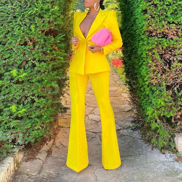women's two piece pants fall slim suit jacket casual flare professional women set fashion solid ladies work wear office business suits, White
women's two piece pants fall slim suit jacket casual flare professional women set fashion solid ladies work wear office business suits, White