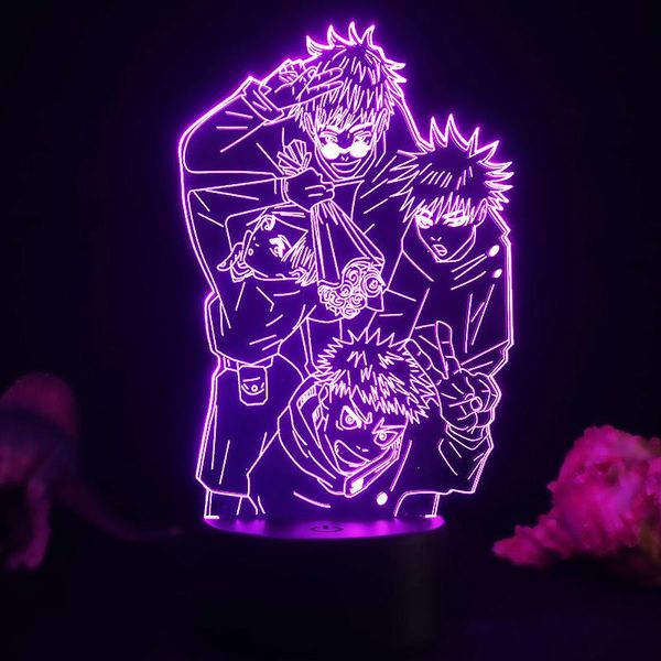 night lights 11 patterns anime jujutsu kaisen light manga figure gojo satoru nanami kento figurine room decor decoration lamp luz gift
night lights 11 patterns anime jujutsu kaisen light manga figure gojo satoru nanami kento figurine room decor decoration lamp luz gift