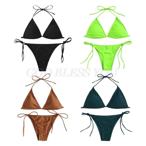 one-piece suits women 2pcs brazilian bikini set halter triangle micro swimsuit solid color side tie high cut push up bathing suit
one-piece suits women 2pcs brazilian bikini set halter triangle micro swimsuit solid color side tie high cut push up bathing suit