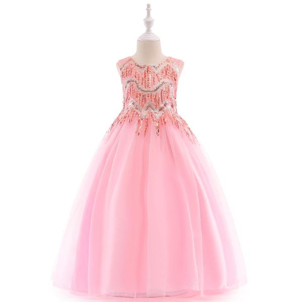 girl's dresses kids evening children sleeveless applique bodice long tulle party dress princess girls clothing, Red;yellow
girl's dresses kids evening children sleeveless applique bodice long tulle party dress princess girls clothing, Red;yellow