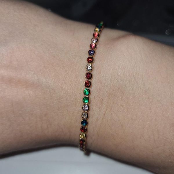 charm bracelets luxury rainbow cubic zirconia tennis iced out chain crystal wedding bracelet for women men gold silver color, Golden;silver
charm bracelets luxury rainbow cubic zirconia tennis iced out chain crystal wedding bracelet for women men gold silver color, Golden;silver