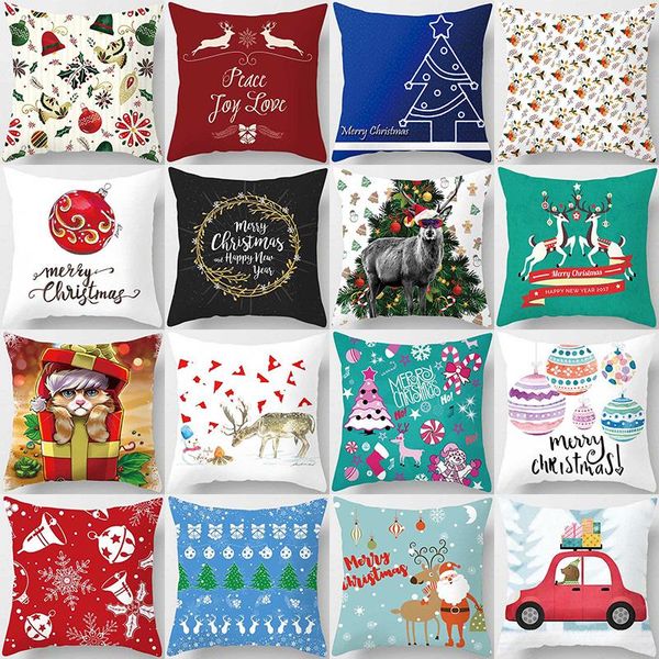 pillow case fashion christmas elements pattern cases short plush square thick covers
pillow case fashion christmas elements pattern cases short plush square thick covers