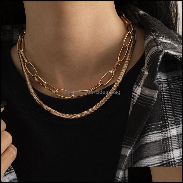 chains necklaces & pendants jewelry2pcs/set flat round snake chain necklace for women wedding collar bijoux femme cuban lock link choke, Silver
chains necklaces & pendants jewelry2pcs/set flat round snake chain necklace for women wedding collar bijoux femme cuban lock link choke, Silver