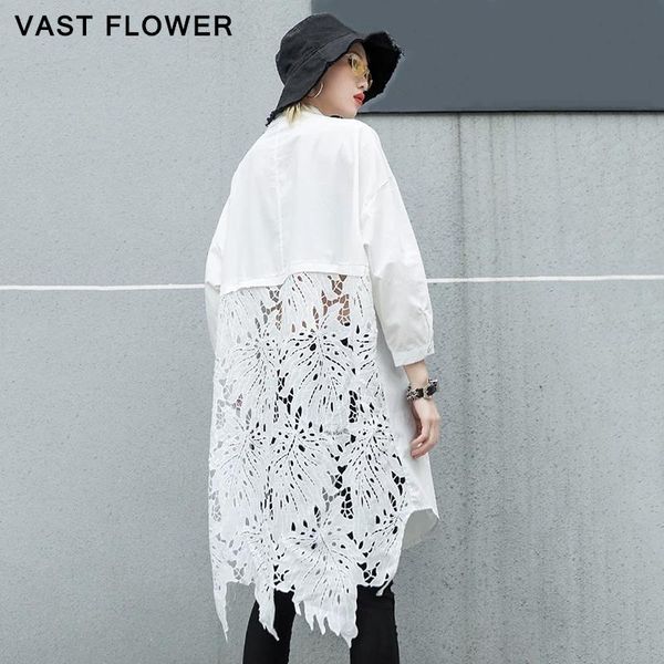 women's blouses & shirts women back lace hollow out plus size blouse stand collar long sleeve loose shirt clothes fashion spring autum, White
women's blouses & shirts women back lace hollow out plus size blouse stand collar long sleeve loose shirt clothes fashion spring autum, White