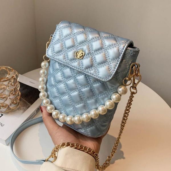 cross body bucket bag pearl tote lattice 2021 summer high-quality pu leather women's designer handbag chain shoulder messenger
cross body bucket bag pearl tote lattice 2021 summer high-quality pu leather women's designer handbag chain shoulder messenger
