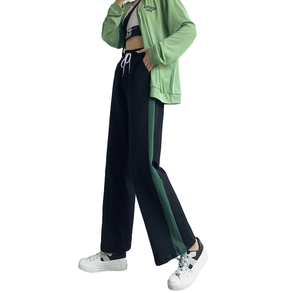 spring and autumn korean style casual loose thin harajuku pocket patchwork hip hop sports jogging personal harem pants women's & capris, Black;white
spring and autumn korean style casual loose thin harajuku pocket patchwork hip hop sports jogging personal harem pants women's & capris, Black;white