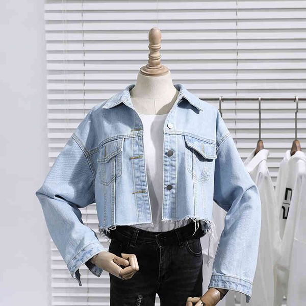 women's fur & faux autumn fashion short solid denim jacket women korean vintage burrs coat student loose female mujer chaqueta g1, Black
women's fur & faux autumn fashion short solid denim jacket women korean vintage burrs coat student loose female mujer chaqueta g1, Black