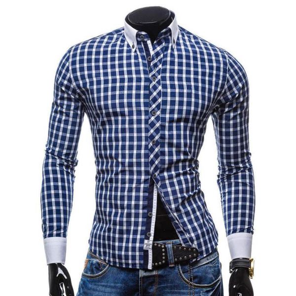 mens checkered shirt long sleeve 2021 fashion smart casual slim fit button down plus size plaid dress shirts for men men's, White;black
mens checkered shirt long sleeve 2021 fashion smart casual slim fit button down plus size plaid dress shirts for men men's, White;black