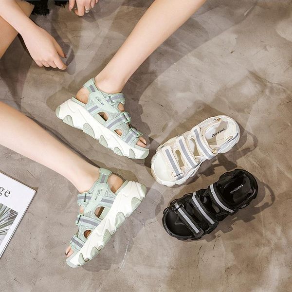 leather platform sandals women hook loop wedges shoes for 2021 summer woman casual sandal 40, Black
leather platform sandals women hook loop wedges shoes for 2021 summer woman casual sandal 40, Black