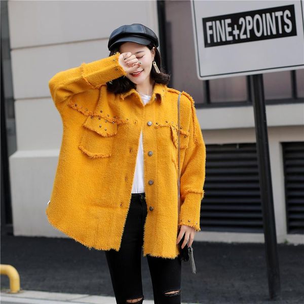 women's fur & faux imitation mink velvet jacket winter warm loose sweater large size female clothing fashion autumn cardigan coat, Black
women's fur & faux imitation mink velvet jacket winter warm loose sweater large size female clothing fashion autumn cardigan coat, Black