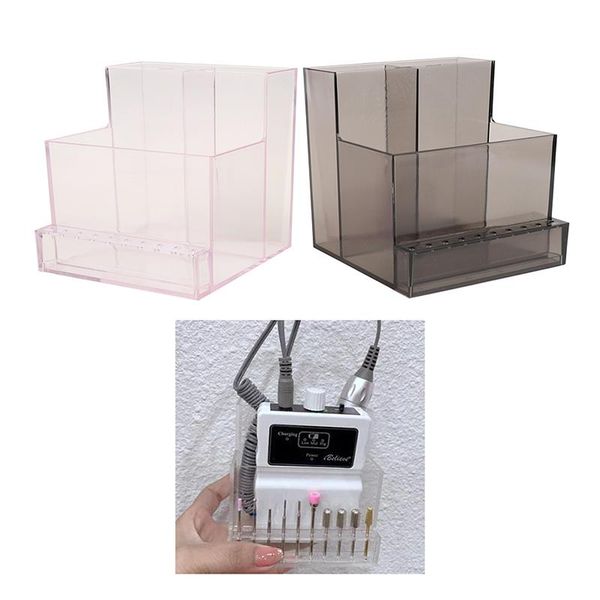 nail art kits 1pc drill bits holder display manicure tools empty machine organizer box 
nail art kits 1pc drill bits holder display manicure tools empty machine organizer box