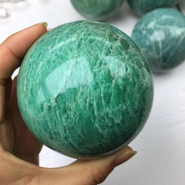 decorative objects & figurines amazonite ball polished quartz natural stones and crystals healing sphere home decoration
decorative objects & figurines amazonite ball polished quartz natural stones and crystals healing sphere home decoration
