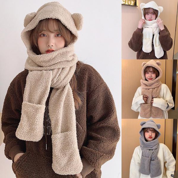 hats, scarves & gloves sets women winter warm soft hood scarf snood pocket hats fashion cute hooded srarves hat glove 3 piece, Blue;gray
hats, scarves & gloves sets women winter warm soft hood scarf snood pocket hats fashion cute hooded srarves hat glove 3 piece, Blue;gray