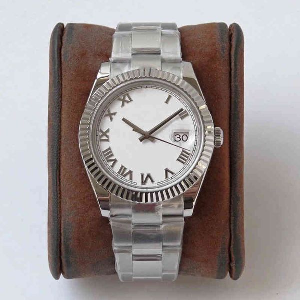 wristwatches watches laojia automatic mechanical oyster type steel band single calendar ceramic roman character 41 men's business, Slivery;brown
wristwatches watches laojia automatic mechanical oyster type steel band single calendar ceramic roman character 41 men's business, Slivery;brown