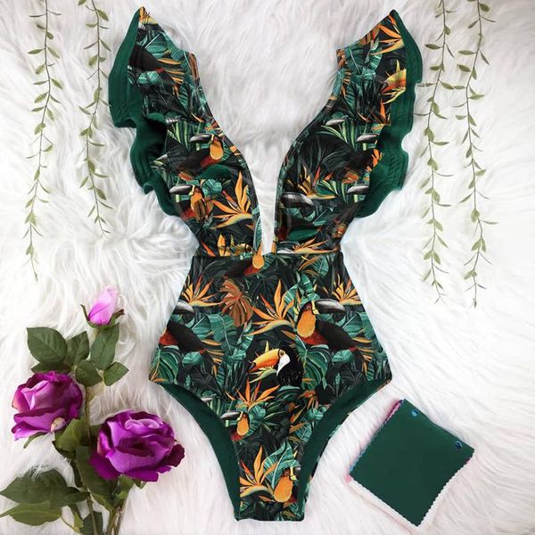 two-piece suits 2021 ruffle print floral one piece swimsuit off the shoulder swimwear women solid deep-v beachwear bathing suit
two-piece suits 2021 ruffle print floral one piece swimsuit off the shoulder swimwear women solid deep-v beachwear bathing suit