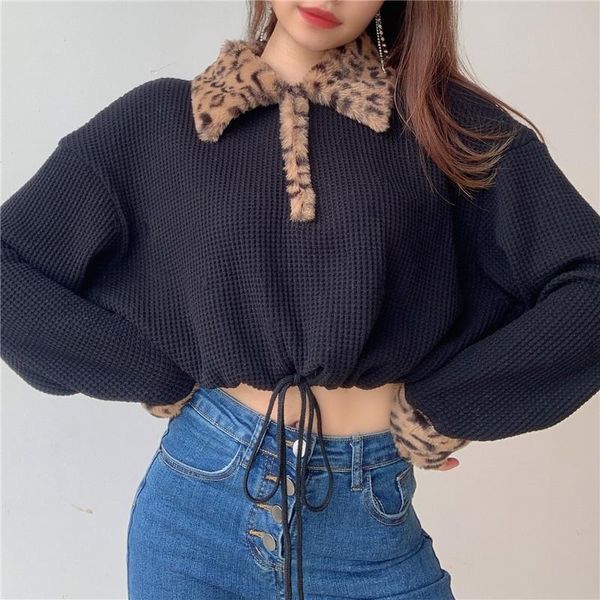 black zip chic lapel pullover crop sweatshirt women long sleeve drawstring elegant lady 2021 spring streetwear fall women's hoodies
black zip chic lapel pullover crop sweatshirt women long sleeve drawstring elegant lady 2021 spring streetwear fall women's hoodies