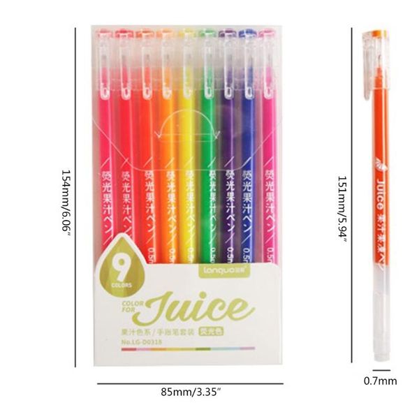 gel pens 9 pieces refillable pen rollerball fluorescent 0.5mm marker liner for journaling planner
gel pens 9 pieces refillable pen rollerball fluorescent 0.5mm marker liner for journaling planner