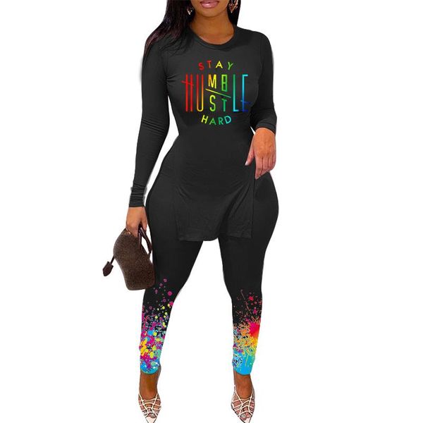 women's two piece pants fashion letter printing inkjet casual sports two-piece suit autumn product long-sleeved trousers slim, White
women's two piece pants fashion letter printing inkjet casual sports two-piece suit autumn product long-sleeved trousers slim, White