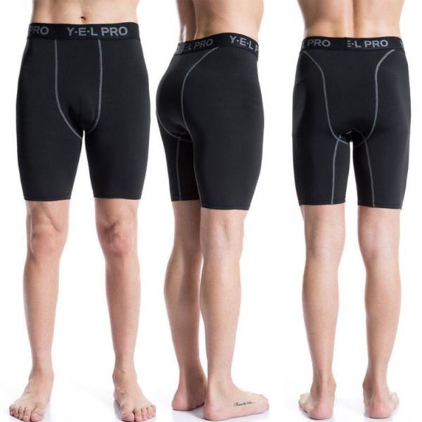 running shorts men's sports fitness compression wear under base layer gym pants athletic tights, Black;blue
running shorts men's sports fitness compression wear under base layer gym pants athletic tights, Black;blue