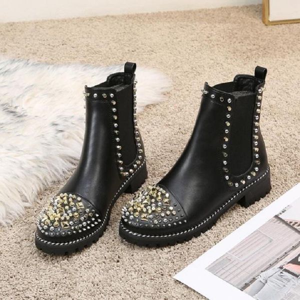 boots arrival high women casual shoes girls luxury with studded spikes party, Black
boots arrival high women casual shoes girls luxury with studded spikes party, Black