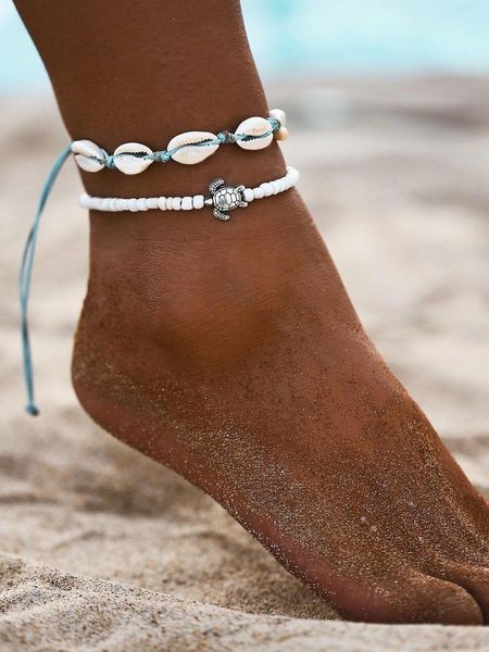 anklets shell zhuhai star anklet women's beach leg bracelet handmade bohemian jewelry sandals gift two-piece set, Red;blue
anklets shell zhuhai star anklet women's beach leg bracelet handmade bohemian jewelry sandals gift two-piece set, Red;blue