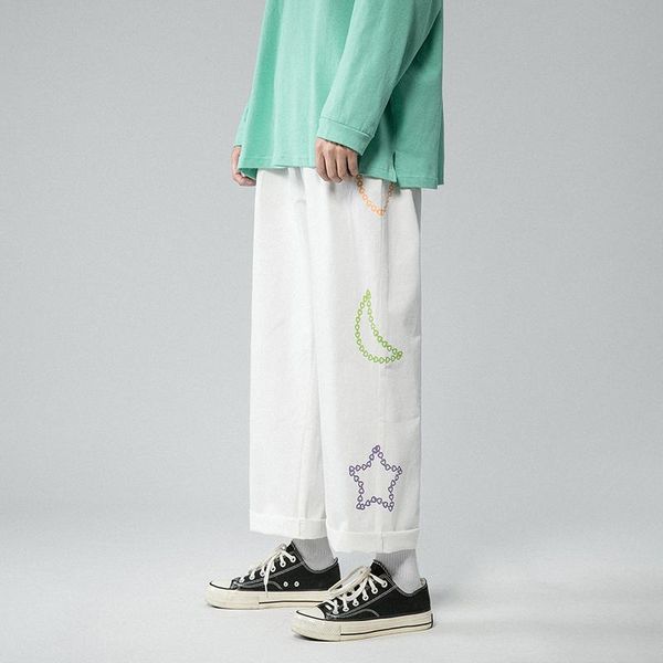 men's pants plus size 5xl-m autumn winter fashion print wide leg men clothing 2021 simple 100% cotton loose casual straight trousers, Black
men's pants plus size 5xl-m autumn winter fashion print wide leg men clothing 2021 simple 100% cotton loose casual straight trousers, Black