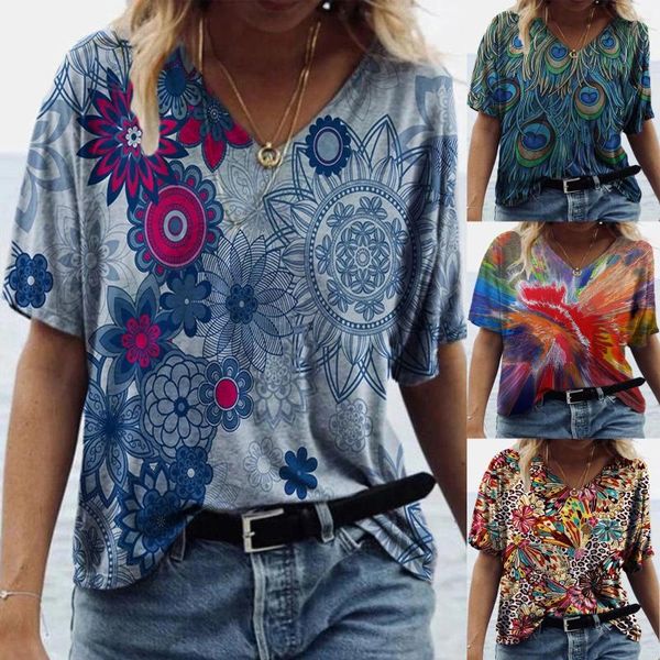 women's t-shirt tshirt feminina vintage plus size 2021 fashion summer printed short sleeve casual tee, White
women's t-shirt tshirt feminina vintage plus size 2021 fashion summer printed short sleeve casual tee, White