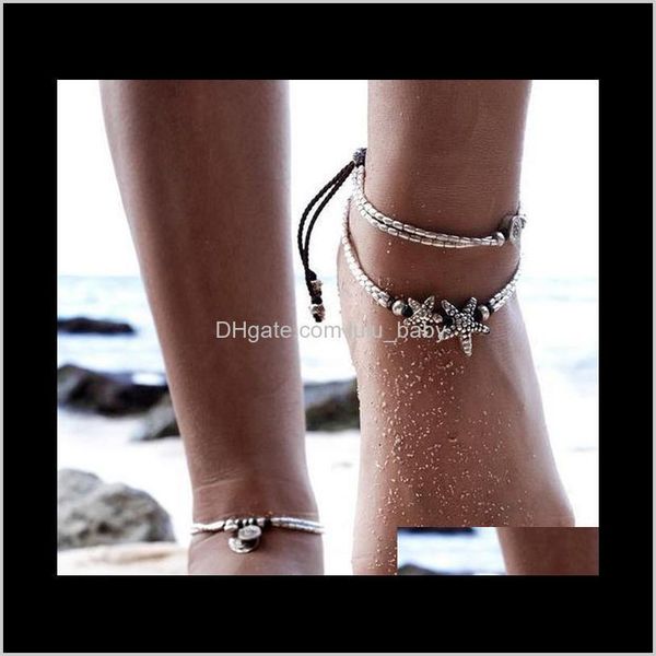 anklets jewelry drop delivery 2021 beach foot ring european and american starfish yoga pendant anklet 58v, Red;blue
anklets jewelry drop delivery 2021 beach foot ring european and american starfish yoga pendant anklet 58v, Red;blue