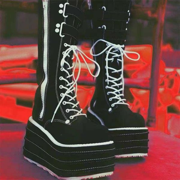 boots women mid calf solid color lace up female platform thick heels zipper ladies fashion shoe comfortable 2021, Black
boots women mid calf solid color lace up female platform thick heels zipper ladies fashion shoe comfortable 2021, Black