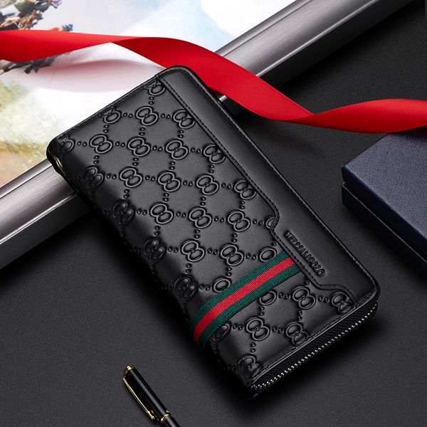 classic wallets genuine leather men's long multi-functional purse coin box credit card cover high-end brand holder, Red;black
classic wallets genuine leather men's long multi-functional purse coin box credit card cover high-end brand holder, Red;black